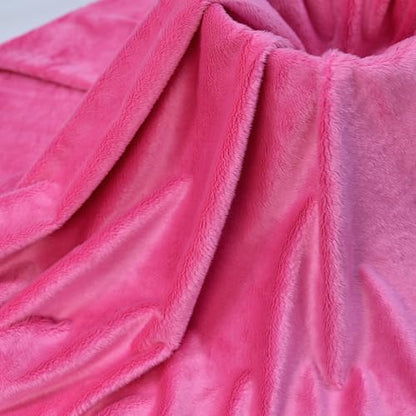 Surf turtle Hot Pink Super Soft Minky Fabric by The Yard, 36"x60" - color: Hot Pink