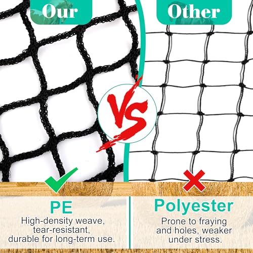 Round Bale Hay Net for Horses, 5x5 Feet Feeding Hay Net