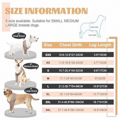 Sleeve for Dogs Legs to Prevent Licking Front Leg's Skin Wounds - color: Brown Leopard Print, size: XS