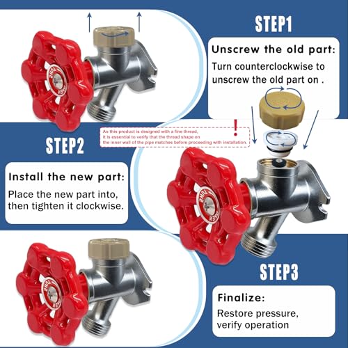 ASSE 1019-A Outdoor Faucet Repair Kit with Teflon Tape, Vacuum Breaker Replacement Kit Anti-Siphon Frost-Free Hose Bib Sillcock Valve Replacement（1 Pack） - size: Anti-Siphon Valve-1Pack