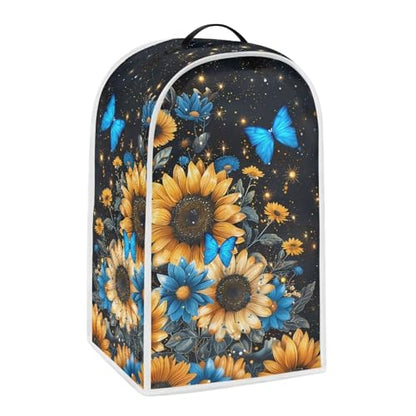 Butterfly Sunflower Kitchen Appliance Covers Food Processor Cover Polyester Coffee Maker Cover or Toaster Cover Stain Resistant Blender Cover for Stand Mixer Kitchen Home Soft - color: Butterfly Sunflower