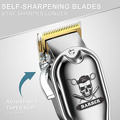 Hatteker Hair Cutting Kit Pro Hair Clippers for Men Professional Barber Clippers IPX7 Waterproof Cordless Beard / Hair Trimmer