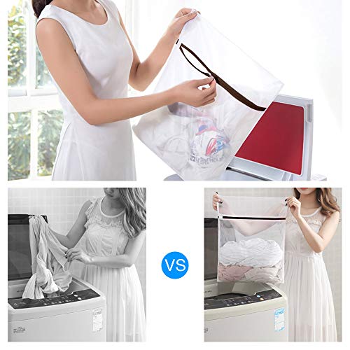 GOGOODA Mesh Laundry Bags for Delicates Durable Protective Wash Bags - size: 3L,3M