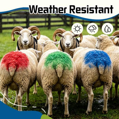 Replacement Marking Crayon Blocks for Ram Breeding Harness (Red,Blue,Green) - color: Red,Blue,Green