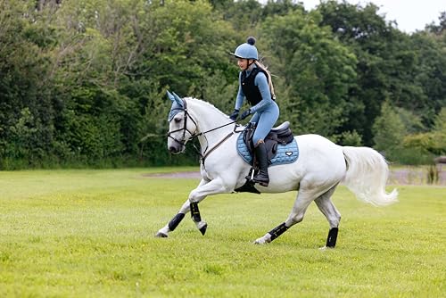 LeMieux Loire Close Contact Saddle Pad - Saddle Pads for Horses - Equestrian Riding Equipment and Accessories - color: Ice Blue