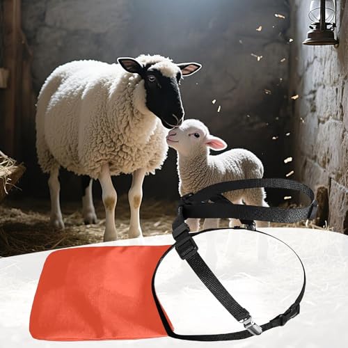 Goat Apron Anti Breeding, Adjustable Sheep Skirt Control Harness for Livestock, Anti Mating Protector for Goats Rams Sheep, Durable Farm Breeding Control Gear for Pasture Livestock Management
