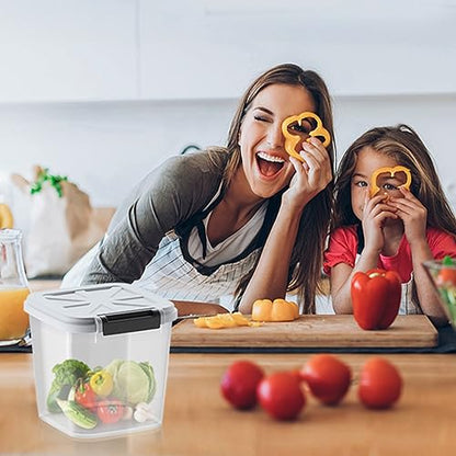 20-25 lbs Rice Container with Measuring Cup | 11Qt/11L Large Airtight Food Storage Rice Dispenser for Cereal Flour - BPA-Free PET for Kitchen Pantry Organization(25lbs)