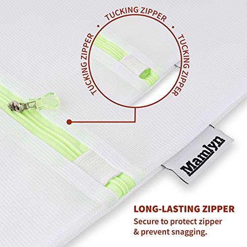 Mamlyn Mesh Laundry Bag for Delicates, Wash Bag for Underwear and Lingerie, Makeup Organizer Bag (1 Large) - size: 1 Large