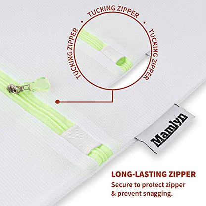 Mamlyn Mesh Laundry Bag for Delicates, Wash Bag for Underwear and Lingerie, Makeup Organizer Bag (1 Large) - size: 1 Large