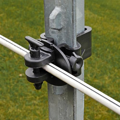 2-Pin T-Post Insulator (Black) - color: Black