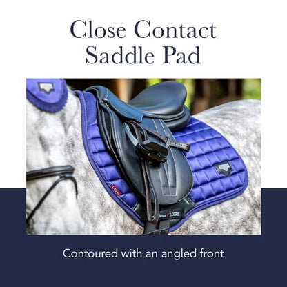 LeMieux Cotton GP Square - Breathable & Soft - Bamboo Lining - Saddle Pads for Horses - Equestrian Riding Equipment and Accessories - color: Black