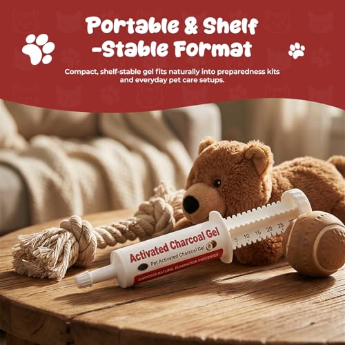 Activated Charcoal Paste for Dogs & Cats, Emergency Pet First Aid Support