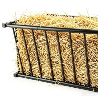 Hay Rack,37.6'' Long Wall Mounted Hay Feeder with 25 Gallon Large Capacity,Detachable Hay Holder for Horse Goats Sheep and Livestock - size: 25 Gallon