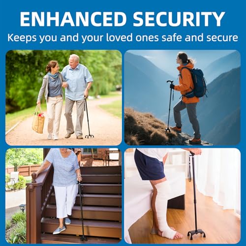 Walking Cane for Men & Women, Zynuhmo Carbon Fiber Canes with Adjustable Height-Lightweight,Ergonomic Handle for Comfortable Grip Walking Stick for Mobility Aid - size: 25''-38'' Adjustable Height