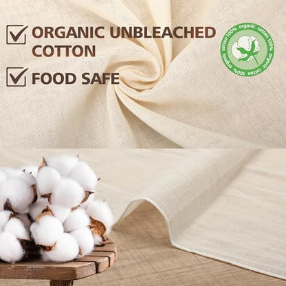TOPULORS 2-Pack Cheesecloth, 36x36 In Unbleached Cotton Straining Cloth - size: 2 PCS- 36x36 Inch （2 Yards）