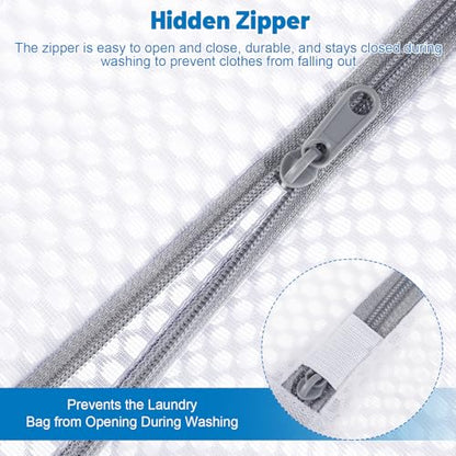 3-Pack Durable Honeycomb Mesh Laundry Bags for Delicates, 12 x 16 Inches - color: 120gsm Honeycomb Mesh, size: 3 Medium