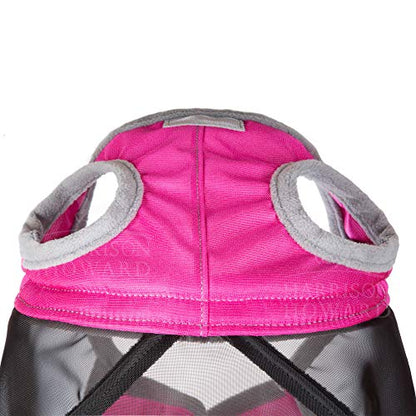 Harrison Howard CareMaster Pro Luminous Fly Mask Large Eye Space Standard Flamingo Full Size - color: Flamingo, size: Full (Large)