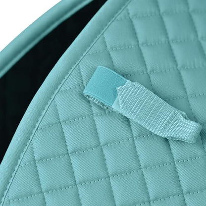 WeatherBeeta Prime Air-Tec Jump Shaped Saddle Pad - color: Light Aqua, size: Large
