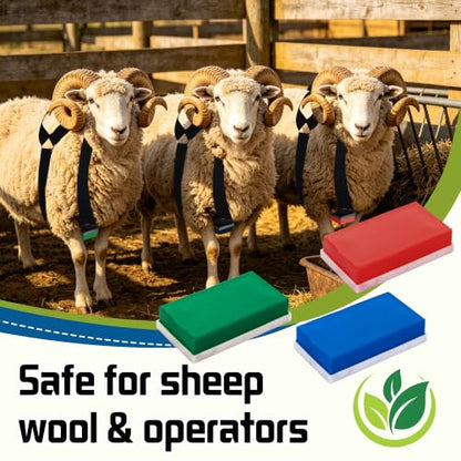 Replacement Marking Crayon Blocks for Ram Breeding Harness (Red,Blue,Green) - color: Red,Blue,Green