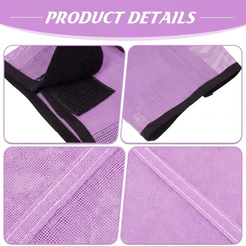Jexine 8 Pcs Mesh Fly Boots for Horse - color: Light Purple