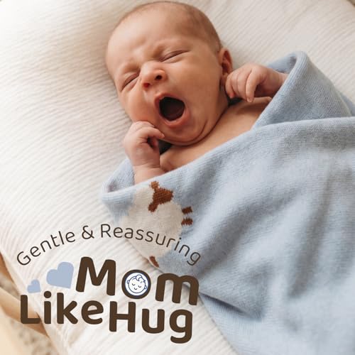 Luxe Merino Wool Cotton Baby Blanket Ultra-Soft, Temperature-Regulating Swaddle Blanket for Newborns, Receiving Blanket, and Nursery Throw 29.5" x 37.4", Machine Washable - color: Glacial Blue