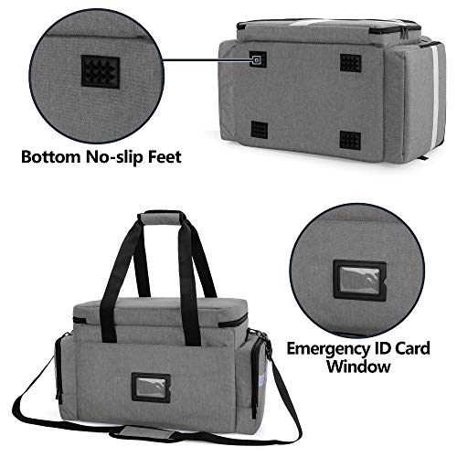Trunab First Aid Bag Medical Bag Emergency Responder Trauma Bag - color: Grey