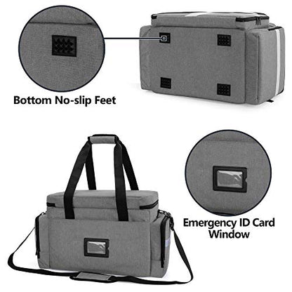 Trunab First Aid Bag Medical Bag Emergency Responder Trauma Bag - color: Grey