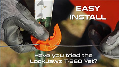 T-360 Electric Fence T-Post Insulator - Black (25/pk)