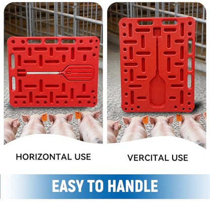 Livestock Sorting Panel 38"x30" Lightweight Animal Handling Guide Board for Cattle Pig Sheep Goat Hog Durable Polyethylene Farm Sorting Equipment