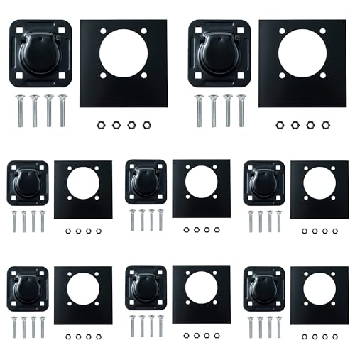Lonffery 8 Pack Recessed D-Ring Tie Down Anchors (6,000 lb. Capacity) - size: 8 pack