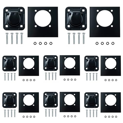 Lonffery 8 Pack Recessed D-Ring Tie Down Anchors (6,000 lb. Capacity) - size: 8 pack