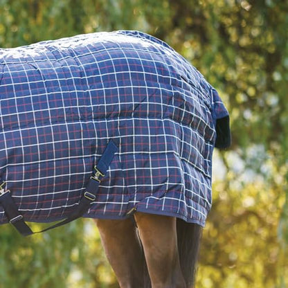 Country Pride Highland 1200D Lightweight Stable Blanket (74, Navy Plaid) - color: Navy Plaid, size: 74