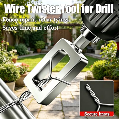 Wire Twister Tool for Drill, 9#+11#Multifunctional Wire Twisting Tool