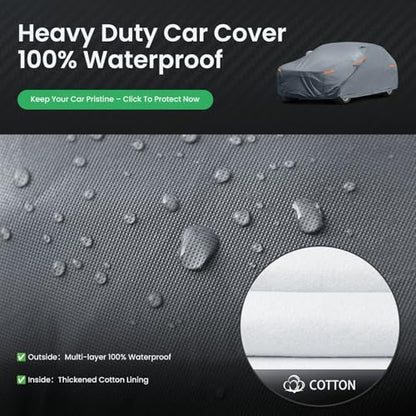 Waterproof Lexus GX GX460/GX470/550(2013-2026) Car Cover with Breathable Vents, [Upgrade] Premium Covers with Cotton Liner and Zipper Door,Sun Rain Snow Dust Uv Protection.(Gift with Towel) - color: Lexus, size: Custom Fit Lexus GX+Towel+Bag