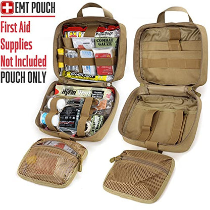 LIVANS Medical Bag, First Aid Bag Empty for Emergency & Trauma Kits - color: Khaki