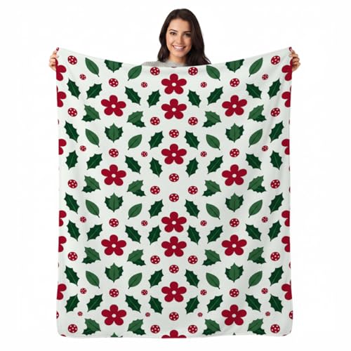 Christmas Blanket, Ultra-Soft Flannel Fleece Throw 50" x 60" - color: Christmas, size: 50"x60"