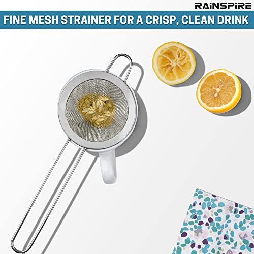 Fine Mesh Strainers Reinforced Anti-Break Handle Drink Tea Strainer Sliver - color: Silver