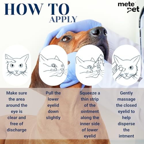 Vetromycin Plus Pet Eye Cream Health for Dogs, Cats, Cattle, Sheep, Horse, Bird 0.35 oz / 10 gr, 1 Tube