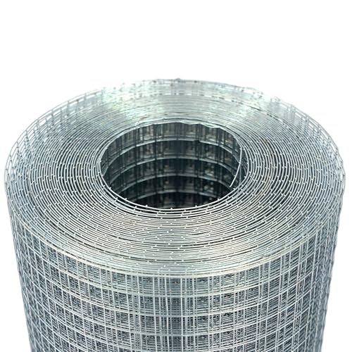 GANGHAO Hardware Cloth 19 Gauge 1/2 inch 16 x 50 ft, Chicken Wire Mesh Roll, Wire Fencing, Wire Fence Roll, Galvanized Wire Mesh, Guard Mesh