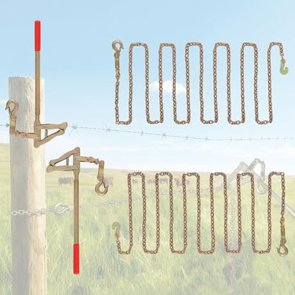 2 Pack Chain Link Fence Stretcher Tool, Steel Fence Wire Tensioner