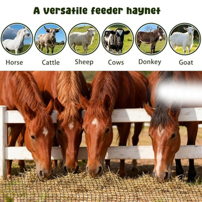 5x5ft Bolded Hay Net for Horses – Heavy-Duty Slow Feeder