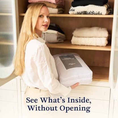The Cashmere Choice Cashmere Sweater Storage Bags – 100% Cotton Breathable Clothes Protection Bag – XL - size: Single Pack XL