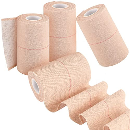 BBTO 4 Rolls Elastic Adhesive Tape Bandage, 5 Yard, 3 Inch - size: 3 Inch in Width
