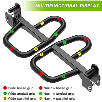SELEWARE Dip Bar Attachment for Power Rack, 2 x 2 Tube, Multi Grip Handle - color: 2" x 2" Rack with Dip Bar