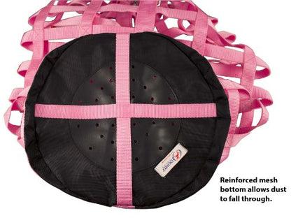 Derby Originals Go Around Hanging Slow Feed Horse Hay Bag with Six Month Warranty - color: Pink