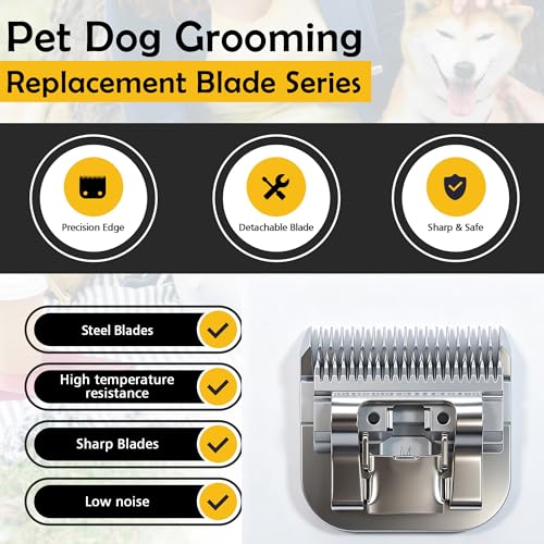 Size 10 Dog Grooming Clipper Blade Compatible with Andis /Wahl KM/Oster A5 - size: S10-2pcs