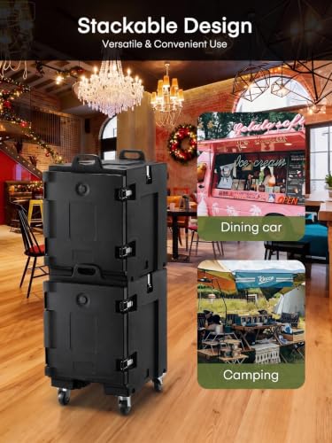 Catering Food Warmer, 82Qt Front Loading Hot Box for Catering for Camping