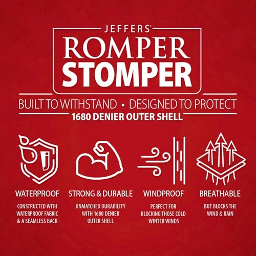 Jeffers Romper Stomper Horse Turnout Blanket, 1680D, 360g Fill, Brown - 69" - size: 69"