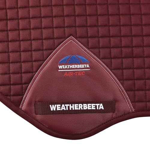 WeatherBeeta Prime Air-Tec Jump Shaped Saddle Pad - color: Burgundy, size: Large