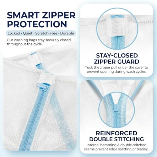 Mesh Laundry Bags for Delicates, 6 Pack Lingerie Bra Wash Bags, 4 Sizes